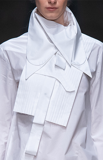 HAESUNG BONG, Shirtdress Slim White, 면 100%, Cotton 100%